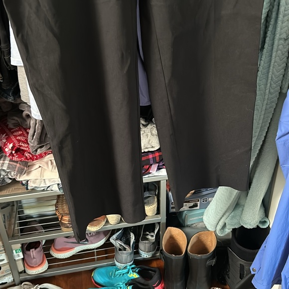 Black Alfani straight cut pants. - Picture 3 of 4